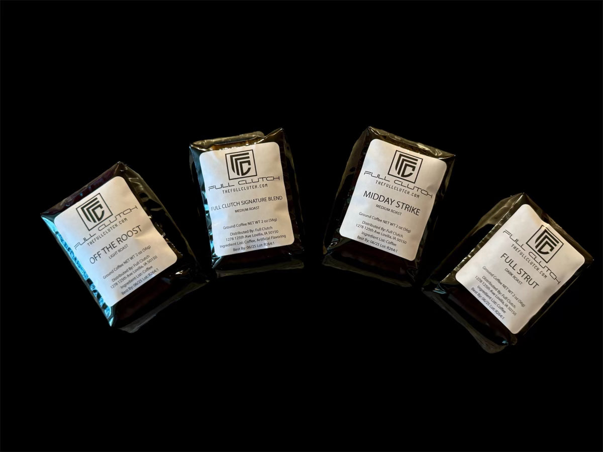 Full Clutch Coffee - 4 Pack Sampler (Ground / 2oz ea)